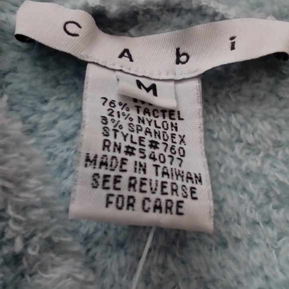 Cabi 760 Sweater Hoodie Zip Front Light Blue - Picture 8 of 10
